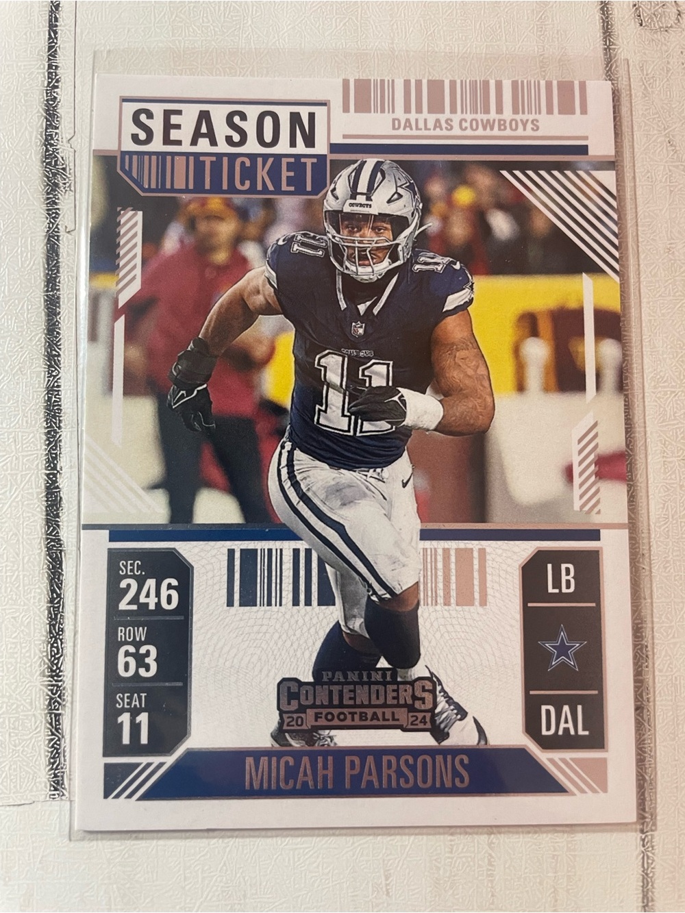 Micah Parsons #27 Retail 2024 Panini Contenders - Season Ticket